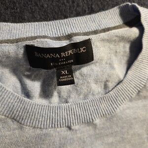 Banana Republic Men’s Light Blue Crewneck Sweater